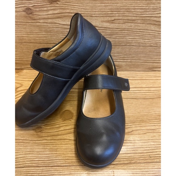 Finn Comfort Shoes - Finn Mellow Comfort Women's Mary Jane Shoes Size US 5 Black Nubuck Leather